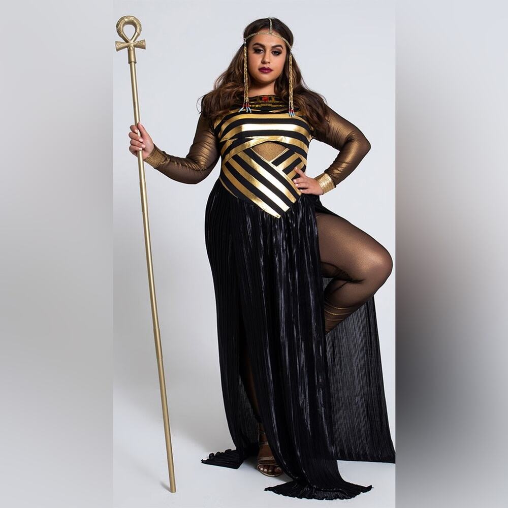 NEW Leg Avenue Nile Queen Cleopatra Isis Goddess Costume Size 3X/4X